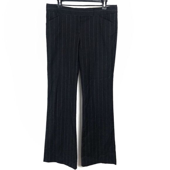 𝅺nwot Theory pinstripe wool blend trousers sz 4 - Picture 1 of 8